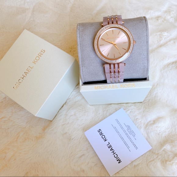 Michael Kors Accessories - Michael Kors 39mm Rose-Tone Glitz Bracelet Watch